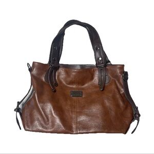 NWOT XIDIBAOLUO Vegan Leather Bag Brown Hobo Purse Y2K Retro Bohemian Boho